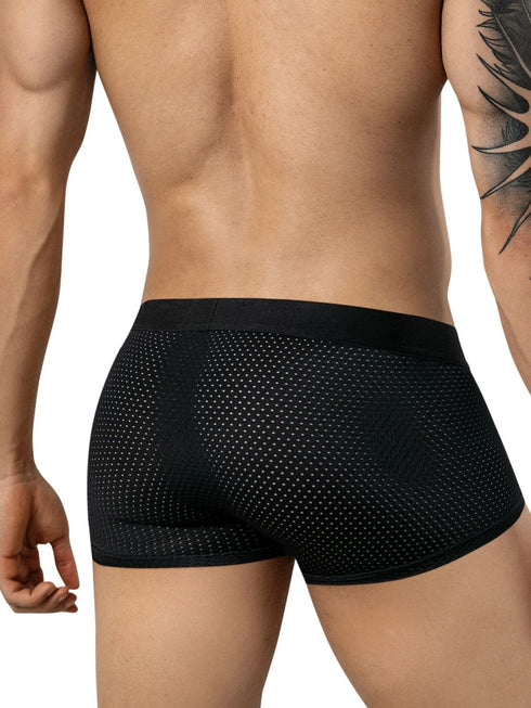 Clever Moda 26184 Men's Underwear Ulises Trunks Modern Comfort Color Black