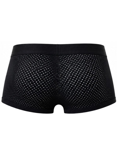 Clever Moda 26184 Men's Underwear Ulises Trunks Modern Comfort Color Black