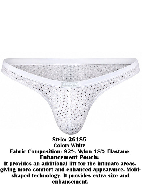 Clever Moda 26185 Men's Underwear Ulises Briefs Color White