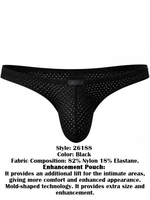 Clever Moda 26188 Men's Underwear Ulises Briefs Color Black
