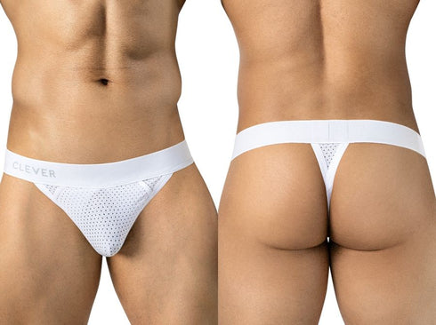 Clever Moda 26189 Men's Underwear Ulises Thongs Color White