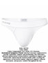 Clever Moda 26189 Men's Underwear Ulises Thongs Color White