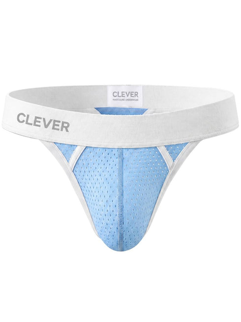 Clever Moda 26190 Men's Underwear Ulises Ergonomic Thongs Color Light Blue