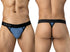 Clever Moda 26191 Men's Underwear Ulises Sleek Thongs Color Steel Blue