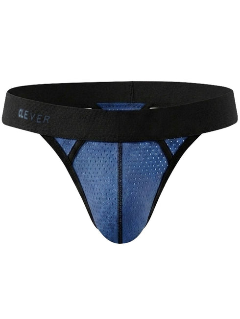 Clever Moda 26191 Men's Underwear Ulises Sleek Thongs Color Steel Blue