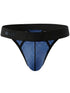 Clever Moda 26191 Men's Underwear Ulises Sleek Thongs Color Steel Blue