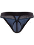 Clever Moda 26191 Men's Underwear Ulises Sleek Thongs Color Steel Blue