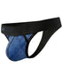 Clever Moda 26191 Men's Underwear Ulises Sleek Thongs Color Steel Blue