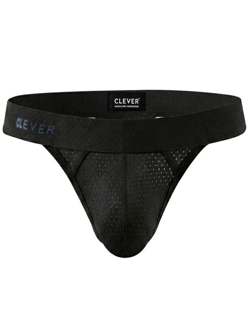 Clever Moda 26192 Men's Underwear Ulises Thongs Stylish Ergonomic Fit Color Black
