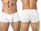 Clever 26207 Men's Underwear Mompox Trunks Sleek Ergonomic Fit Color White