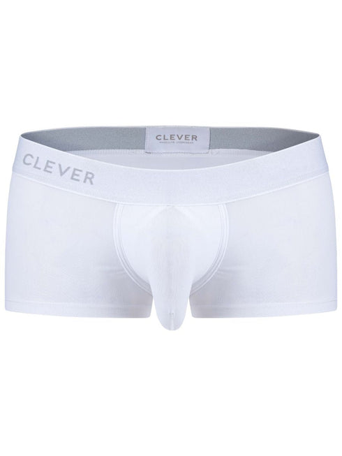 Clever 26207 Men's Underwear Mompox Trunks Sleek Ergonomic Fit Color White