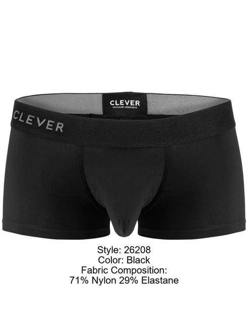 Clever 26208 Men's Underwear Mompox Trunks Color Black
