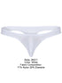 Clever 26211 Men's Underwear Murillo Thongs Sleek Minimalist Fit Color White