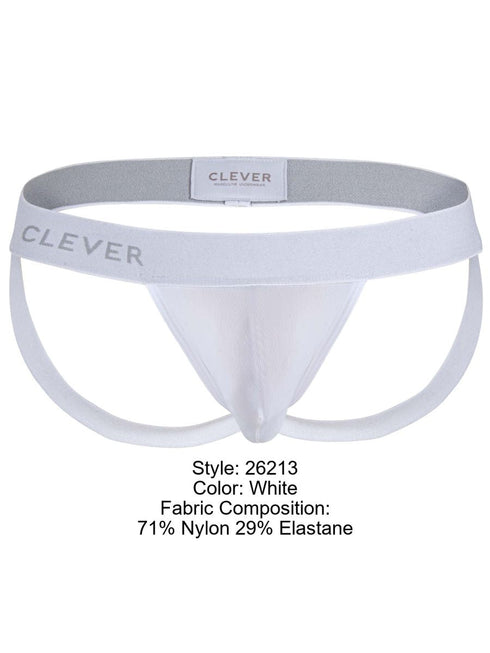 Clever 26213 Men's Underwear Giron Athletic Support Jockstrap Color White