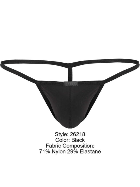 Clever 26218 Men's Underwear Filandia Minimalist Micro Thongs Color Black