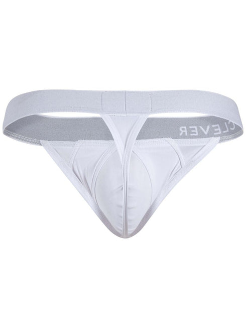 Clever 26219 Men's Underwear Marsella Thongs for Sleek Minimalist Comfort Color White