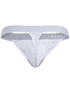 Clever 26219 Men's Underwear Marsella Thongs for Sleek Minimalist Comfort Color White