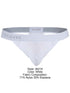 Clever 26219 Men's Underwear Marsella Thongs for Sleek Minimalist Comfort Color White