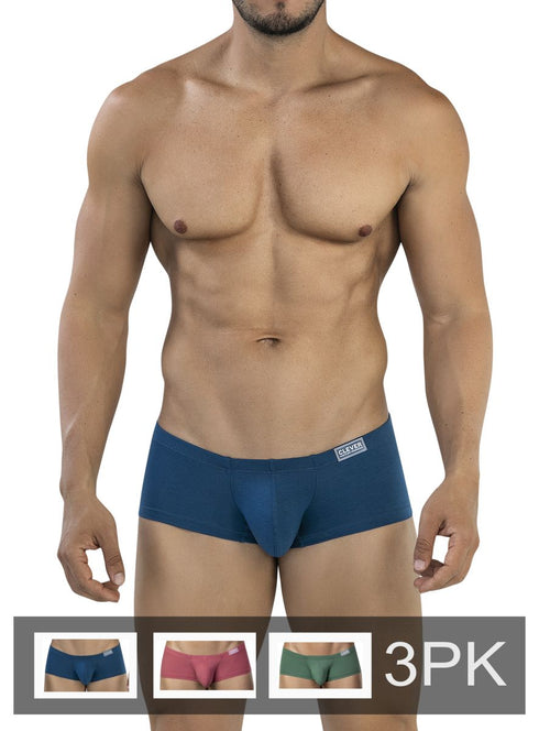 Clever 26225 Men's Underwear 3PK Australian Latin Trunks Color Multi-colored