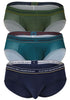 Clever 519969 3PK Australian Latin Briefs Color Blue-Petrol-Green