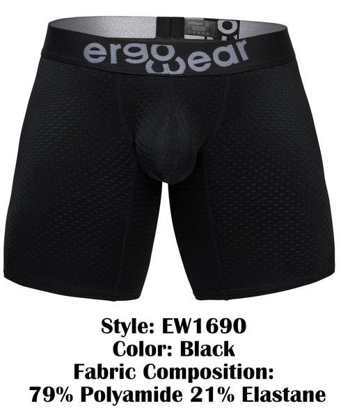 ErgoWear EW1690 MAX FLOW Boxer Briefs Color Black