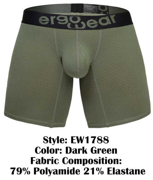 ErgoWear EW1788 MAX FLOW Boxer Briefs Color Dark Green