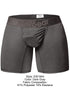 ErgoWear EW1844 Men's Underwear FEEL SE Boxer Briefs for Superior Support Color Dark Gray