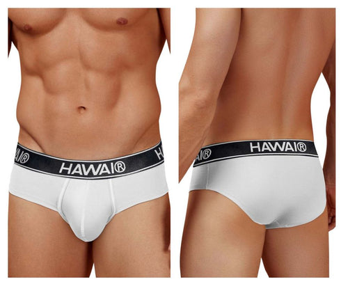 HAWAIR 41962 Cotton blend Briefs Color White-01