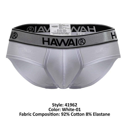 HAWAIR 41962 Cotton blend Briefs Color White-01