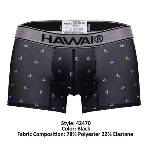 HAWAIR 42470 Printed Microfiber Trunks Color Black