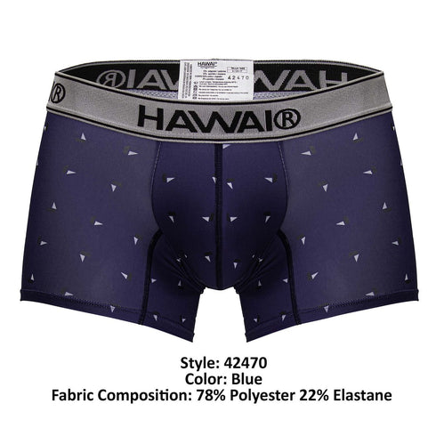 HAWAIR 42470 Printed Microfiber Trunks Color Blue