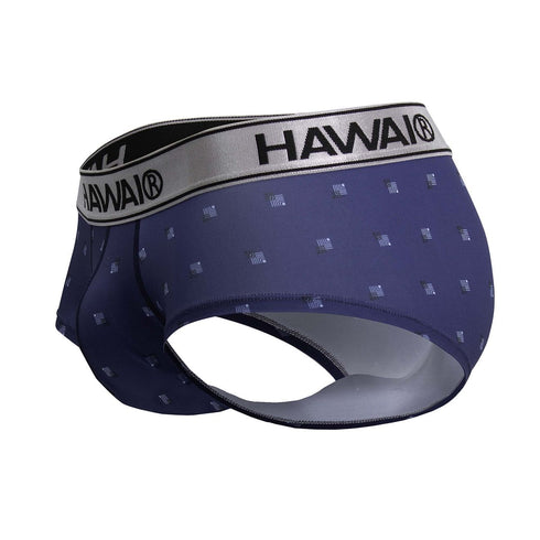 HAWAIR 42480 Printed Microfiber Briefs Color Blue