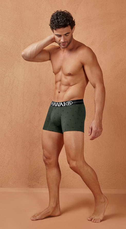 HAWAIR 42521 Cotton blend Trunks Color Military Green
