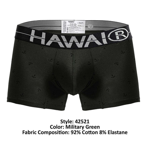 HAWAIR 42521 Cotton blend Trunks Color Military Green