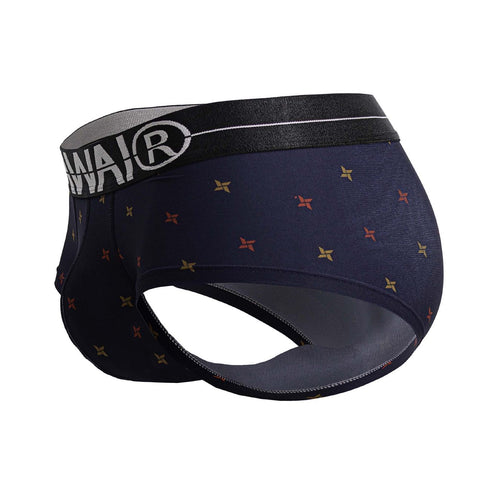 HAWAIR 42530 Printed Microfiber Briefs Color Blue