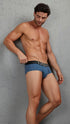 HAWAIR 42531 Cotton blend Briefs Color Blue Quartz