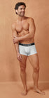 HAWAIR 4986 Cotton blend Trunks Color White-01