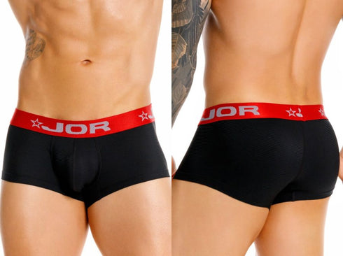 JOR 2442 Men's Underwear Astor Modern Trunks Color Black