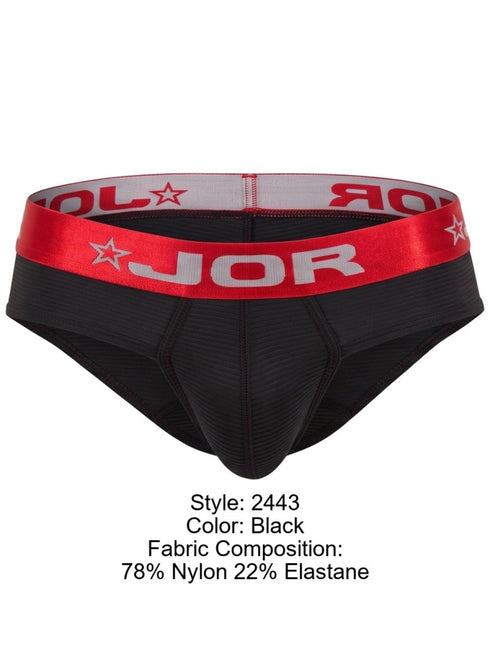 JOR 2443 Men's Underwear Astor Stylish Briefs Color Black