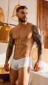 JOR 2449 Men's Underwear Sleek Invisible Trunks Color White
