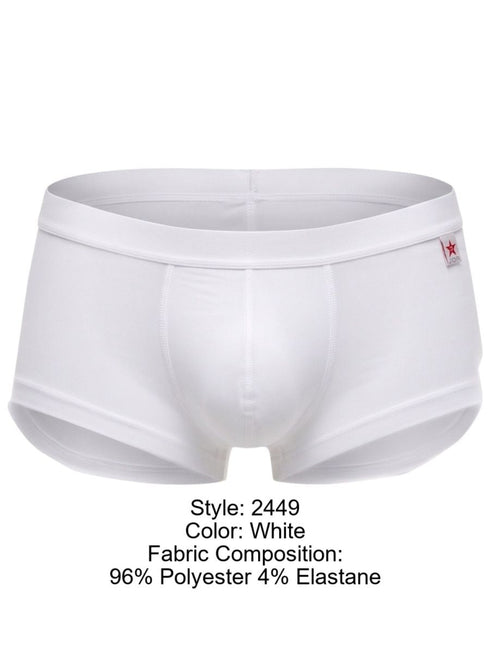JOR 2449 Men's Underwear Sleek Invisible Trunks Color White