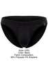 JOR 2450 Men's Underwear Invisible Briefs Sleek Comfort Color Black