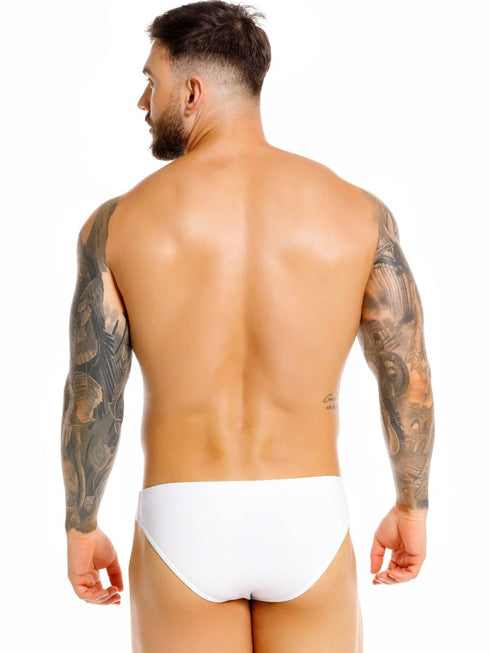 JOR 2450 Men's Underwear Invisible Briefs Sleek Comfort Color White
