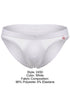 JOR 2450 Men's Underwear Invisible Briefs Sleek Comfort Color White