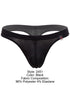 JOR 2451 Men's Underwear Invisible Sleek Thongs Color Black