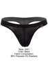 JOR 2451 Men's Underwear Invisible Sleek Thongs Color Black