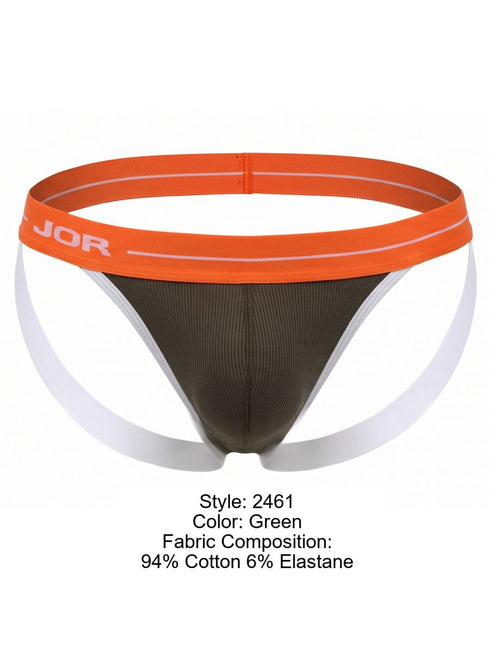 JOR 2461 Men's Underwear Rush Jockstrap Color Green