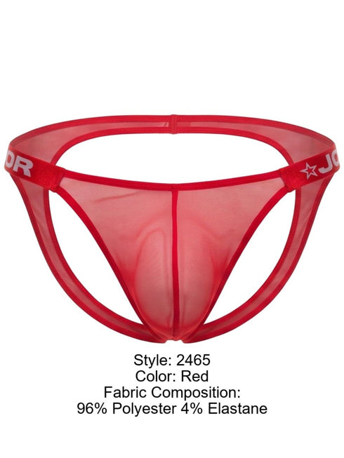 JOR 2465 Men's Underwear Frost Breathable Jockstrap Color Red