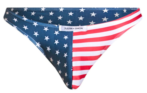 JUSTIN+SIMON XSJ01 Classic Bikini Color USA Flag