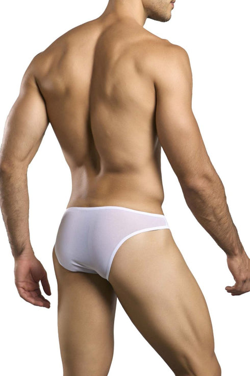 JUSTIN+SIMON XSJ01 Classic Bikini Color White Mesh